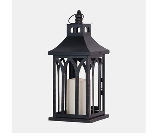 <b>Black</b> Color Customize Size <b>Lantern</b> for Wall Decoration Premium Quality Metal Glass Portable & Durable <b>Lantern</b> for Home Decor - Product Image 1