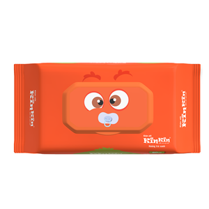 Lingettes humides KIKIN pour bébés, 80 pièces, OEM/ODM Vietnam, pour l'hygiène personnelle, non tissées, en rayonne de haute qualité, sans eau - Product Image 1
