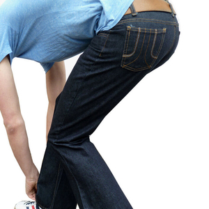 Meilleurs pantalons en jean respirants style 2026 pour hommes, coupe slim droite bleue, taille personnalisée, collection printemps - Product Image 3