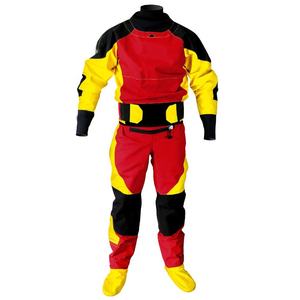 Combinaison de travail imperméable pour homme, rouge, jaune, noir, avec bottes intégrées pour utilisation en extérieur - Product Image 1