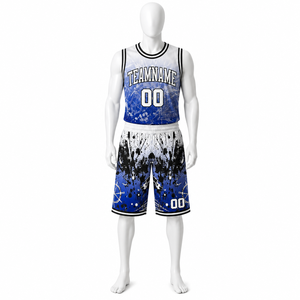 Uniformes de basket-ball pour hommes, fabriqués en polyester durable, anti-rides, de fabrication professionnelle, en vente - Product Image 3