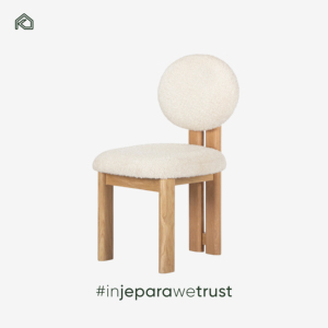 Chaise de salle à manger commerciale en bois de mahogany massif écologique, style Japandi moderne, siège en velours, appartement, villa, hôtel, salon - Product Image 1