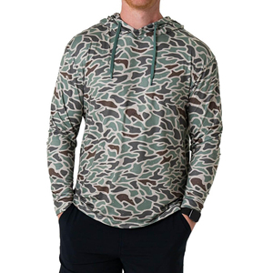 Camisa de Manga Larga con Capucha de Camuflaje para Hombre, Corte Regular, Secado Rápido, Tejido de Poliéster, Ropa Casual de Verano - Product Image 1