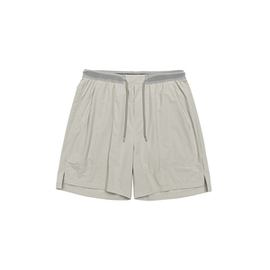 Pantalones Cortos Bermuda de Secado Rápido para Hombre, Color Sólido, Cintura Media, con Cordón, Estilo Casual, con Bolsillos, Gris - Product Image 3