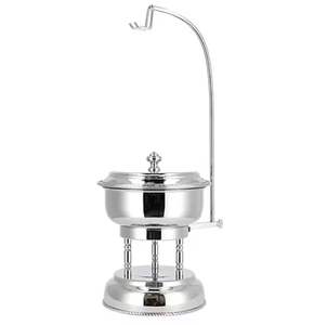 Chauffe-Plat de Luxe en Acier Inoxydable avec Couvercle Lumineux, Plat de Service Décoratif pour Buffet d'Hôtel et Traiteur - Product Image 5