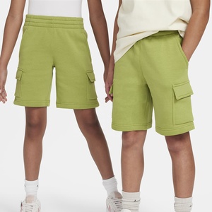 Shorts cargo vert olive pour homme, taille mi-haute, bande élastique, coton respirant, décontractés, avec poches - Product Image 5