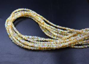 Perles d'opale éthiopienne naturelle multicolore, opale à reflets multiples, en forme de copeaux lisses, environ. 4 MM à 3 MM, longueur de 16 pouces - Product Image 5