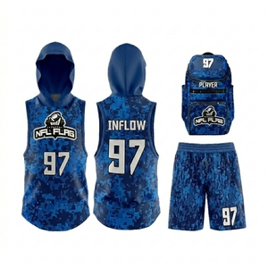 <b>Compression</b> uniform Sports Jerseys Custom 7v7 Jersey 5v5 jersey Unisex American Football Uniforms 7on7 uniform Lose Fit - Product Image 2