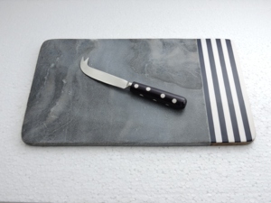 Hand Made Design Stone Marble Chopping Board Wood Marble Chopping Blocks Wood Stone Chopping Board at Factory wholesale Price - Product Image 2