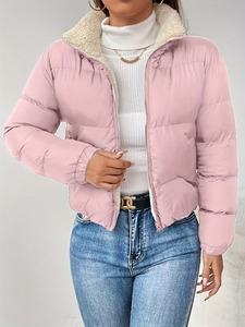 Chaqueta Acolchada Impermeable y Transpirable de Alta Calidad para Mujer, Diseño de Burbujas a la Moda, Cierre de Cremallera, Corte Corto - Product Image 5