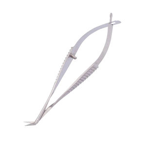 Ciseaux chirurgicaux microscopiques manuels personnalisés, à angle vers l'extérieur, forme baïonnette, longueur 215 mm, pour instruments neurochirurgicaux, CE par Grip Surgical - Product Image 6