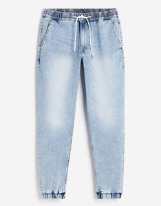 กางเกงยีนส์จ็อกเกอร์ผู้ชายแบบปรับแต่งได้ คุณภาพสูง ระบายอากาศได้ดี สวมใส่สบาย ทำจากผ้าฝ้าย เหมาะสำหรับใส่เป็นกางเกงลำลอง - Product Image 4