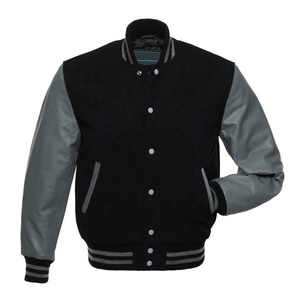 Custom Logo Unisex Wool Baseball Quilted Varsity <b>Jacket</b> with Stand Collar and Patchwork Design <b>Winter</b> Fashion Wholesale Price - Product Image 2