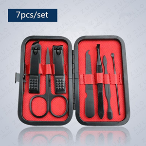 Best Quality Black Stainless Steel Nail Care Kit Professional Manicure <b>Pedicure</b> <b>Set</b> Custom Color Wholesale OEM - Product Image 6