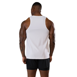 Débardeur Aeroflex pour homme, sans manches, léger, respirant, pour la gym, l'entraînement, le sport, blanc - Product Image 2