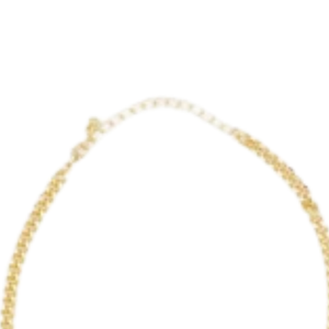Collar con Letra Chapada en Oro de 22K en Cadena Curb, Joyería de Moda Color Oro, Colgante de Regalo para Mujer, Accesorio de Hermandad - Product Image 2