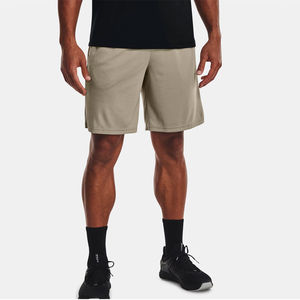 Pantalones Cortos Deportivos para Hombre, Estilo Urbano, con Diamantes, 100% Poliéster, Malla, Rojo y Negro, Cintura Media con Banda Elástica y Cinta Tejida a Rayas - Product Image 2