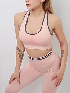 Women Flexible Yoga <b>Leggings</b> With Cross Front Sports Bra <b>Pilates</b> Fitness Performance Activewear Set - Product Image 1