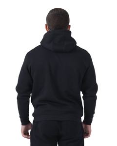 เสื้อฮู้ดผ้าฝ้ายเทอร์รี่สำหรับผู้ชายเสื้อมีฮู้ดผ้าฟลีซสำหรับสตรีทสีพื้นไม่เรียบออกแบบโลโก้ได้ตามต้องการ - Product Image 5