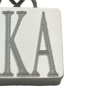 Collier Pendentif Argenté AKA pour Femme – Design Élégant Inspiré des Sororités – Bijou de Luxe Tendance – Charme Classique et Éclatant – Vente en Gros - Product Image 2