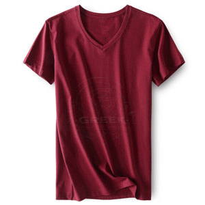 T-shirts pour hommes en coton mélangé doux, mode décontractée, streetwear, vêtements de tous les jours, coupe ample, respirants, séchage rapide, vente en gros - Product Image 2