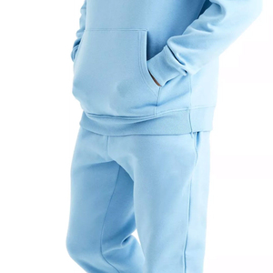 Ensemble de survêtement 2 pièces personnalisé avec logo, pour homme, 100% coton, écologique, coupe-vent, respirant, pour l'entraînement et le fitness, avec OEM - Product Image 4