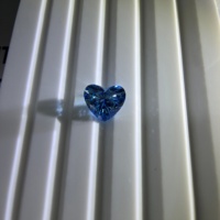 Diamant de laboratoire de 1,5 carat, taille cœur, bleu vif fantaisie, VS1, certifié IGI, diamant non monté