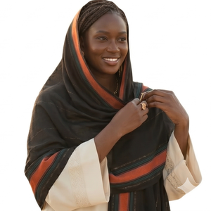 Pashmina Larga Reversible a Rayas Personalizada al por Mayor para Mujer, Bufanda de Uso Diario, Venta al por Mayor - Product Image 5