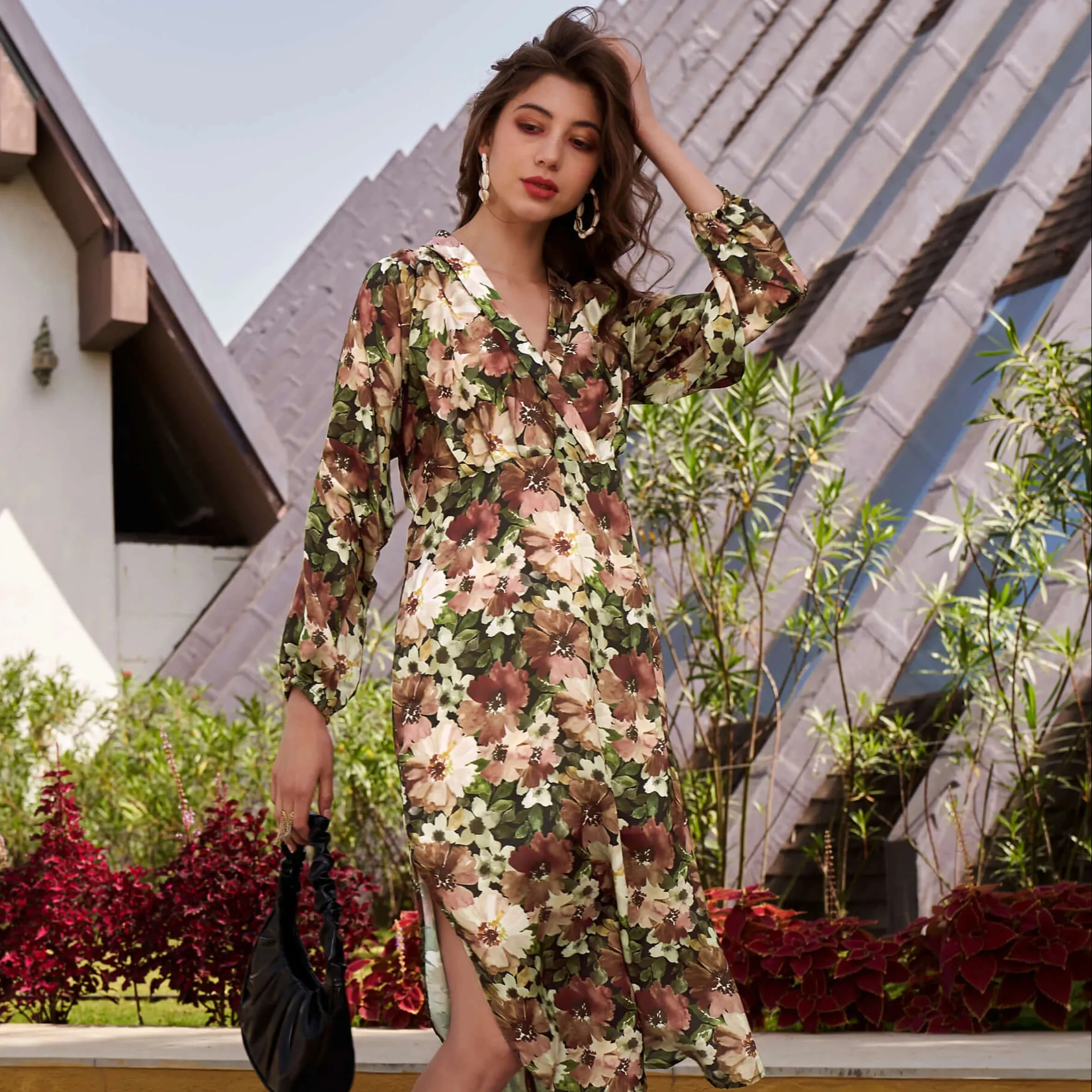 Designer Multi Color Kimono Dress For Women Hippie & Bohemian Style Maxi Wholesale Price