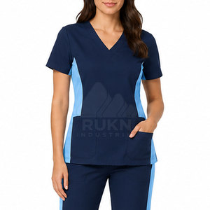 Ensemble de tenues médicales tendance pour femmes : pantalon de jogging athlétique, uniforme de travail médical, vêtements pour médecins et infirmières, tricoté de haute qualité - Product Image 5
