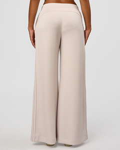 Pantalon de survêtement évasé décontracté pour femme, coupe ample, patchwork, respirant, longueur intégrale, modèle 2026 - Product Image 2