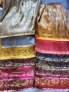 Luxury Organic Eco-Friendly Medium Weight Patterned Brocade Jacquard Silk Fabric for Wedding Apparel Fashion Dresses <b>Curtains</b> - Product Image 4