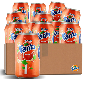 แฟนต้ารสพีช 335 มล. น้ำอัดลมรสพีชหวานฉ่ำ ขนาดใหญ่พิเศษ 335 มล. ขายส่ง - Product Image 1