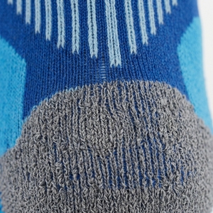 Custom <b>Men's</b> Blue Ankle <b>Socks</b> Knitted Breathable Sports Wear Summer Season Standard Thickness Solid Color Regular Style - Product Image 6