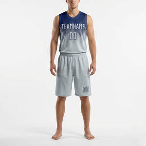 Conjunto de Camiseta y Pantalones Cortos Personalizados para Equipo de Baloncesto, Hechos en Fábrica - Product Image 2
