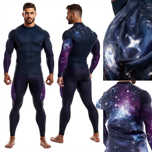 Camiseta Deportiva con Pedrería Midnight Galaxy para Hombre - Product Image 4