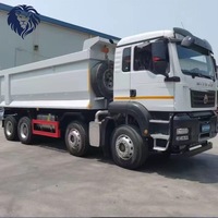 Camion benne d'occasion SINOTRUCK SITRAK 8x4 Euro 5 351-450HP, moteur diesel Weichai >8L, Poids total autorisé en charge (PTAC) 10-15T, boîte de vitesses FAST, cuve de chargement 5.3-6.2M