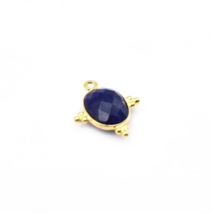 Sapphire Birthstone Pendant Oval Shape Faceted Gemstone Tiny <b>Charm</b> Sterling <b>Silver</b> Bezel Jewelry Three Rawa Stylish Women <b>Charm</b> - Product Image 5