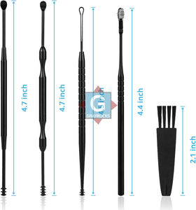 Juego de Herramientas de Limpieza de Cera para Oídos de Alta Calidad, Kit de Higiene de Acero Inoxidable para el Cuidado de la Belleza - Product Image 4