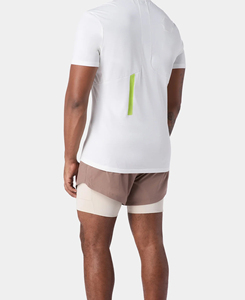 Camiseta Deportiva de Algodón Transpirable para Mujer, Cuello Redondo, Manga Corta, Color Blanco, Sin Costuras, Ecológica, Ajuste Regular, Ideal para Yoga - Product Image 2