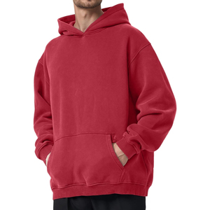 Nouveauté : Sweats à capuche délavés pour hommes, streetwear d'hiver pour adultes, en coton mélangé avec impression numérique, prix de gros - Product Image 3