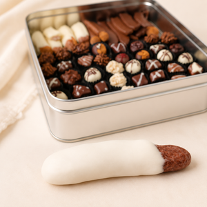 Dried Banana Dip <b>Chocolate</b> Truffles In Custom Gift Box With Custom Logo For Corporate Gifts Wholesale - Product Image 2