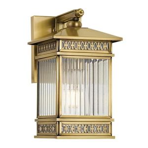 Construction en laiton massif de qualité supérieure, résistant aux intempéries et à la rouille pour une utilisation en extérieur, installation murale facile. - Product Image 1