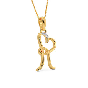 สร้อยคอจี้เพชรรูปหัวใจเชื่อมต่อกัน - Product Image 2