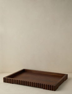 Bandeja de Servir de Madera Rectangular de Color Sólido, Diseño Minimalista, Hecha a Mano, Decorativa, para Servir Alimentos - Product Image 2