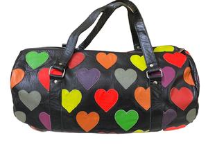 SAC DE VOYAGE/DE SPORT EN CUIR VÉRITABLE POUR FEMMES, LUXE, SÉRIE VALENTINE'S DAY, Sangle d'épaule réglable, Polyester, Rivets, Chaînes - Product Image 2