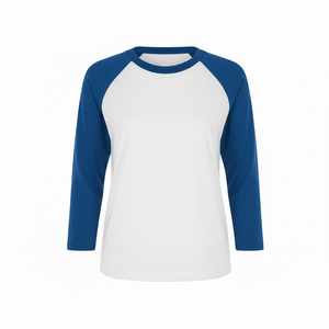 <b>Raglan</b> <b>Long</b> <b>Sleeve</b> <b>T</b>-<b>Shirt</b> Made in Cotton Fabric Breathable Custom Women <b>T</b> <b>Shirt</b> wholesale price Custom Crew neck Top - Product Image 6