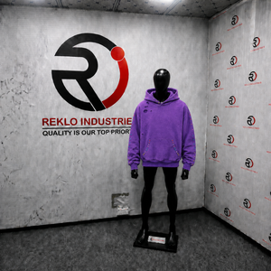 Sweat à capuche oversize violet vintage effet vieilli, tendance, décontracté, mode minimaliste, en molleton doux de haute qualité, style streetwear - Product Image 3
