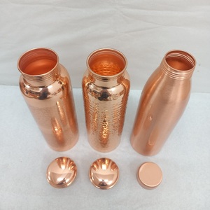 Handmade copper water bottle ideal for daily hydration supports traditional wellness for home office outdoor and travel - Product Image 3