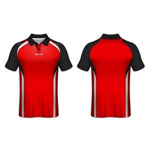 เสื้อโปโลผู้ชายผ้าฝ้ายถักเนื้อนุ่มระบายอากาศดี พิมพ์ลายดิจิทัล คอกลม โลโก้ด้านหน้า สกรีนโลโก้ได้ แห้งเร็ว รุ่นใหม่ล่าสุด - Product Image 4